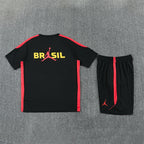 Brazil 2026/27 Black Red Training Set (Adult + Kids Sizes)
