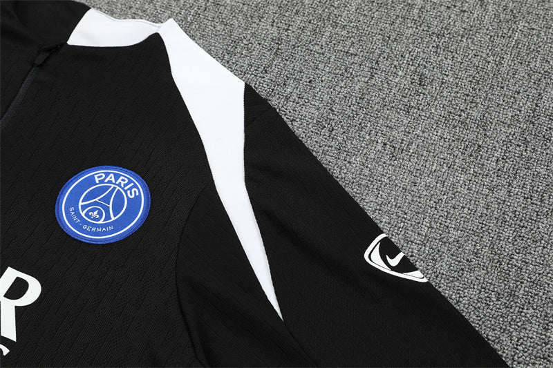 Paris Saint-Germain 2025/26 Black T90 ¼ Zip Training Set | Adult + Kids Sizes