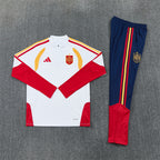 Spain 2026/27 White/Navy ¼  Zip Training Set | Adult + Kids Sizes