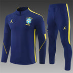 Brazil 2026/27 Navy Jordan ¼  Zip Training Set | Adult + Kids Sizes