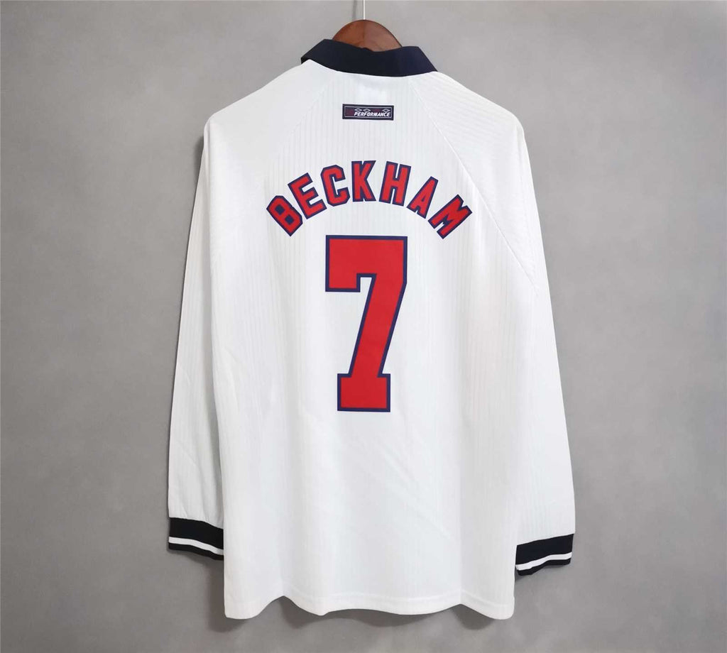 England 1998 Home Long Sleeve - Retro