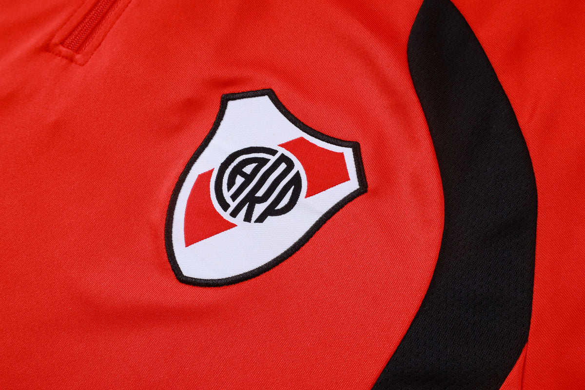 River Plate 2026/27 Red Black ¼  Zip Training Set