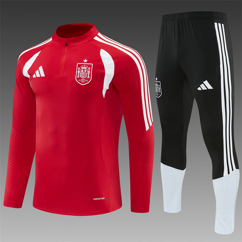 Spain 2026/27 Red/Black  ¼  Zip Training Set | Adult + Kids Sizes