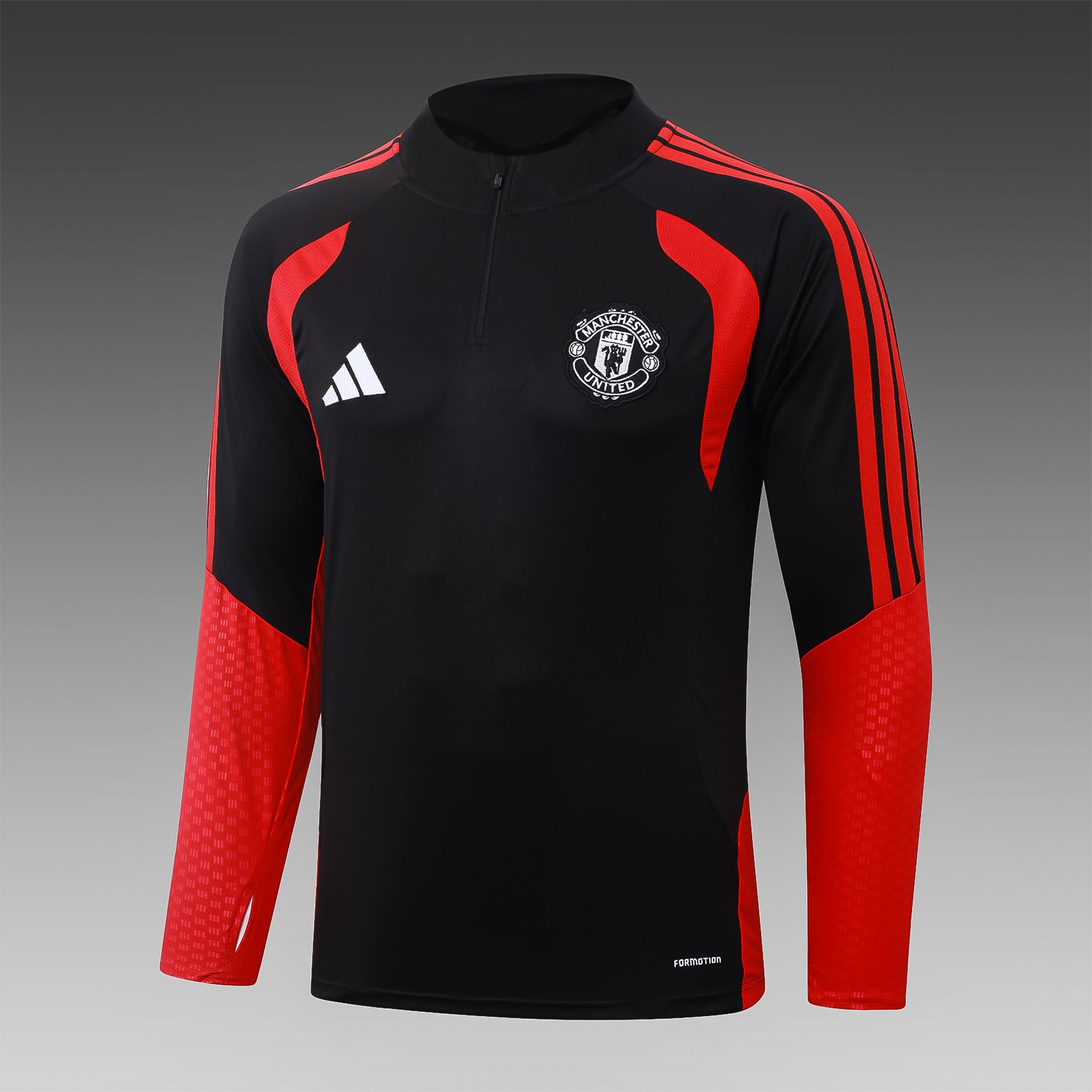 Manchester United 2026/27 Black ¼  Zip Training Set | Adult + Kids Sizes