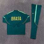 Brazil 2026/27 Green ¼  Zip Training Set | Adult + Kids Sizes