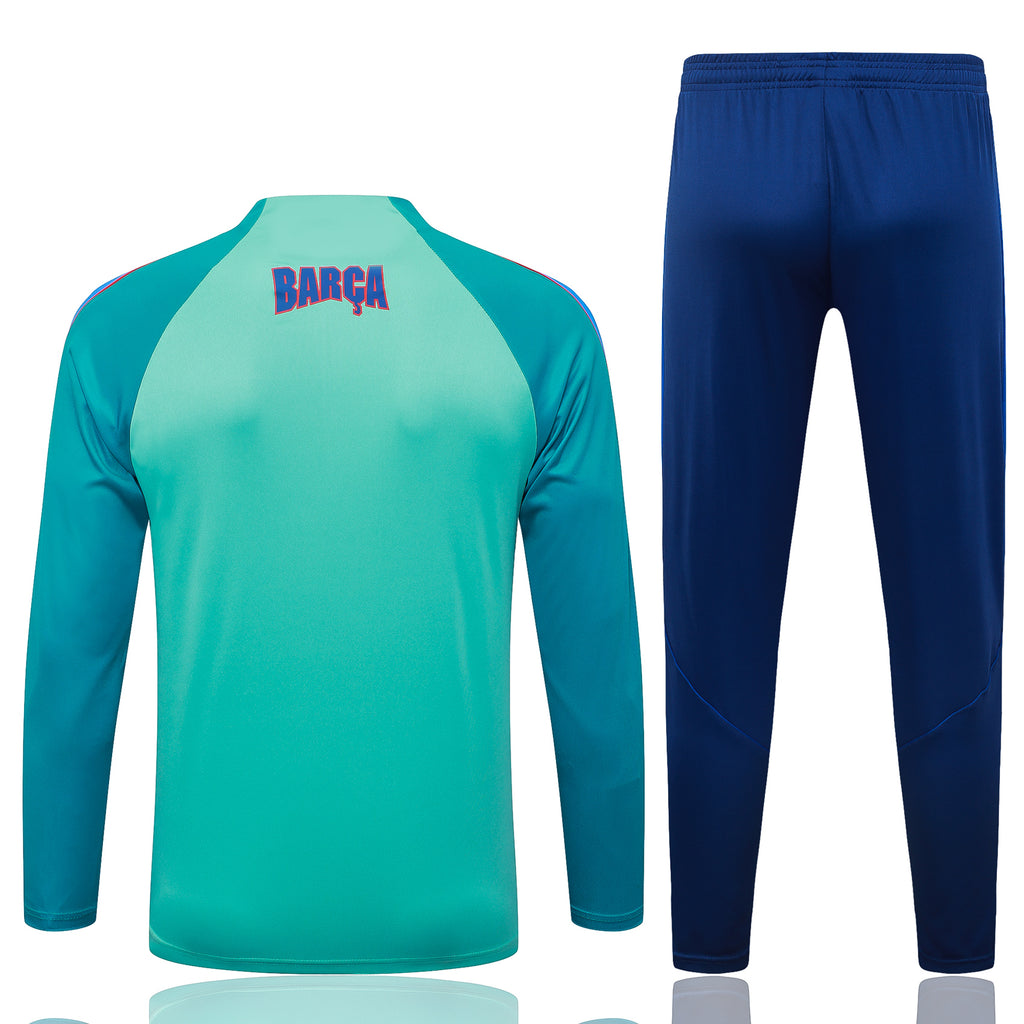 Barcelona 2026/27 Teal ¼  Zip Training Set | Adult + Kids Sizes