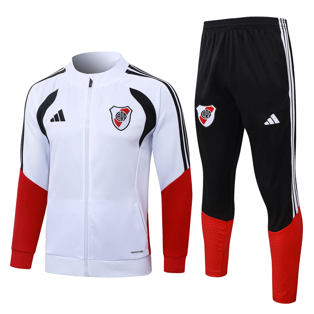 River Plate 2026/27 White BlackTracksuit  | Adult + Kids Sizes
