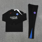 Paris Saint-Germain 2025/26 Black T90 ¼ Zip Training Set | Adult + Kids Sizes
