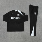 Chelsea 2025/26 Black T90 ¼ Zip Training Set | Adult + Kids Sizes