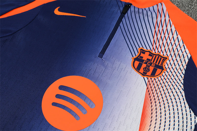 Barcelona 2025/26 Navy T90 ¼ Zip Training Set | Adult + Kids Sizes