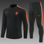 Netherlands 2026/27 Black ¼  Zip Training Set | Adult + Kids Sizes