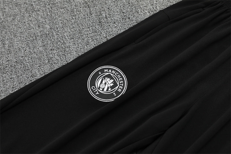 Manchester City 2025/26 Black ¼ Zip Training Set | Adult + Kids Sizes