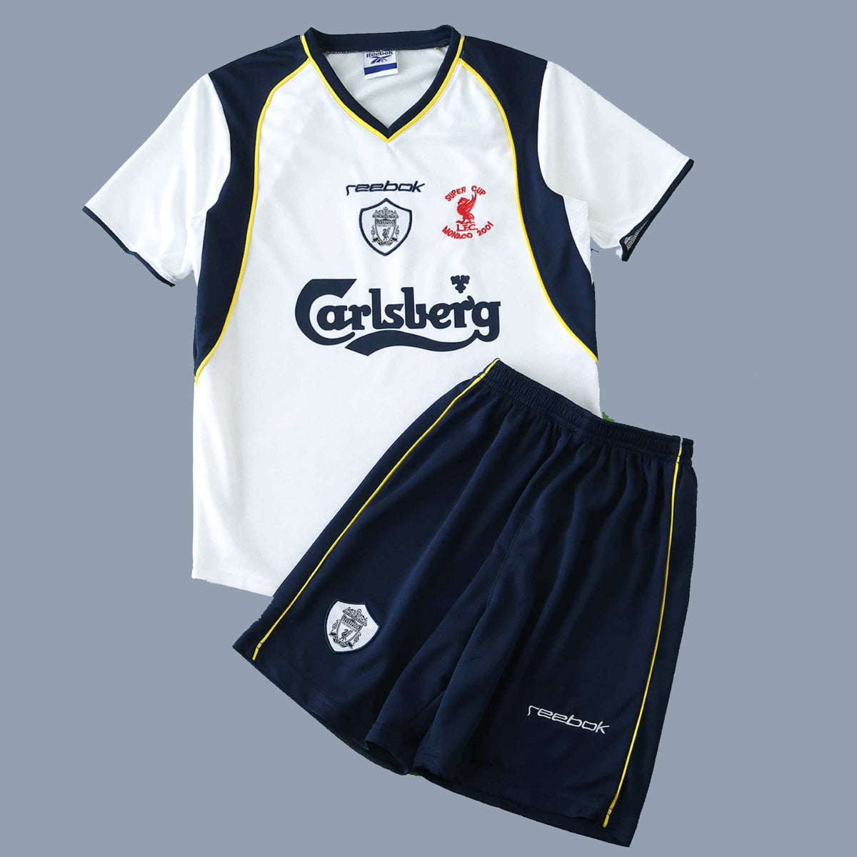 Liverpool FC 2001 Super Cup - Retro Kid Kit football kit - view 1