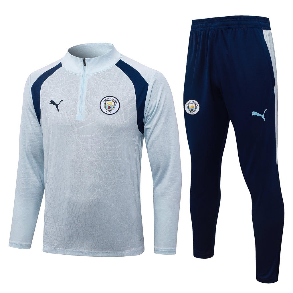 Manchester City 2026/27 Pale Blue ¼  Zip Training Set | Adult + Kids Sizes