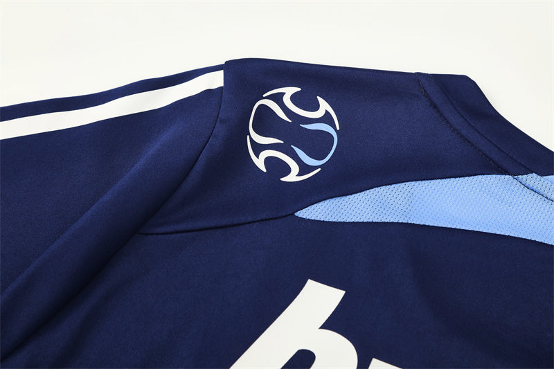 Real Madrid 2007/08 Navy Retro Training Top