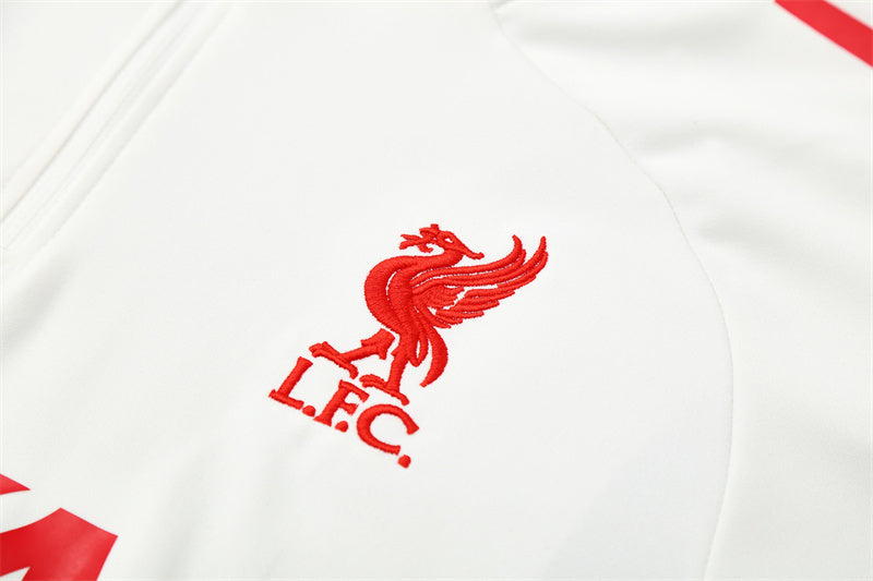 Liverpool FC 2025/26 White ¼  Zip Training Set | Adult + Kids Sizes