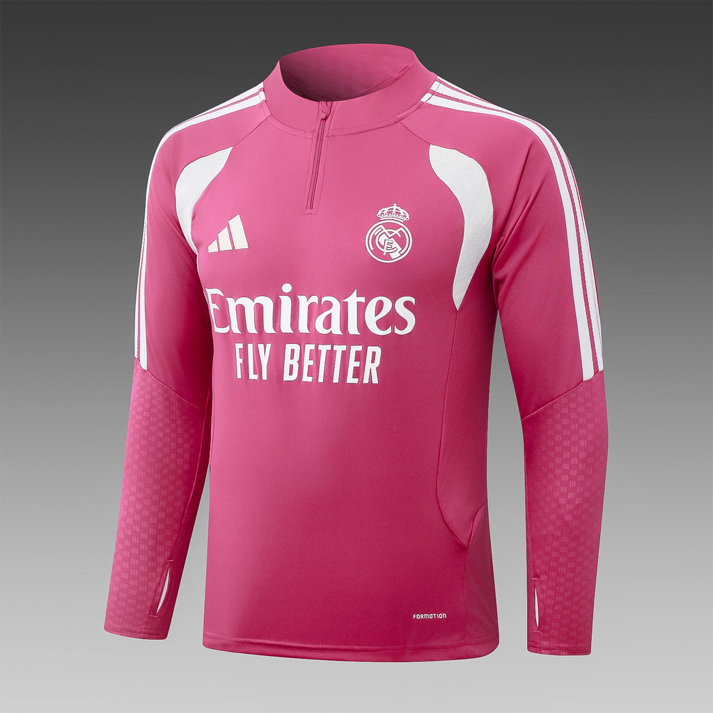 Real Madrid 2026/27 Pink  ¼ Zip Training Set | Adult + Kids Sizes