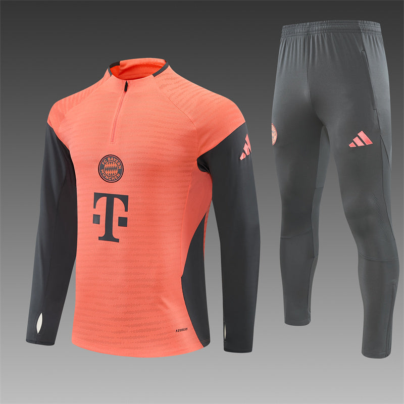 Bayern Munich 2025/26 Orange ¼  Zip Training Set | Adult + Kids Sizes