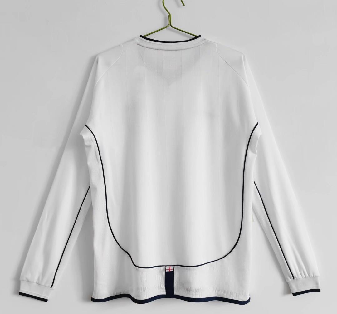 England 2002 Home Long Sleeve - Retro