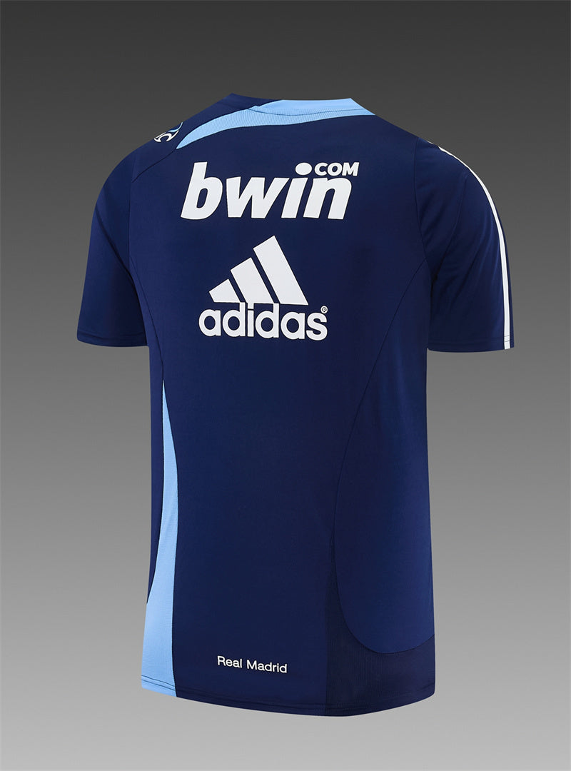 Real Madrid 2007/08 Navy Retro Training Top