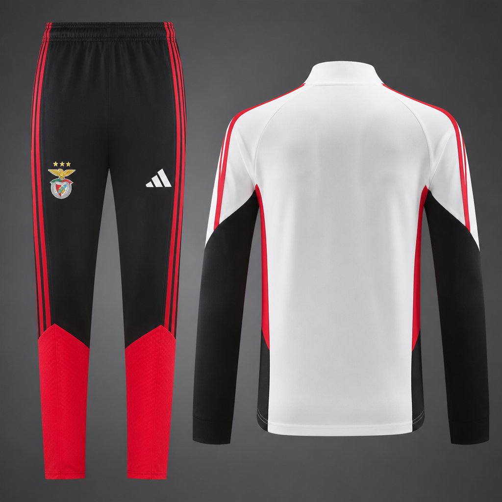 Benfica 2026/27 White ¼  Zip Training Set