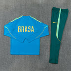 Brazil 2026/27 Blue ¼  Zip Training Set | Adult + Kids Sizes