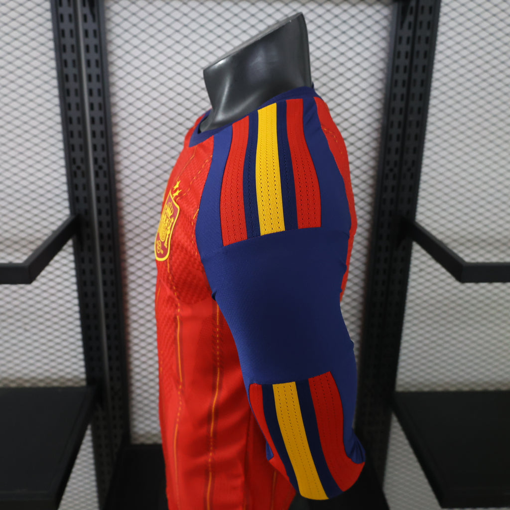 Spain 2026 Home ** 2 Stars + FIFA Champ. Badge Long Sleeve - Player Version