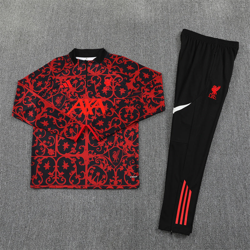 Liverpool FC 2025/26 Black/Red ¼  Zip Training Set | Adult + Kids Sizes