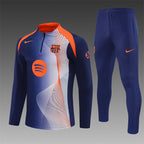 Barcelona 2025/26 Navy T90 ¼ Zip Training Set | Adult + Kids Sizes