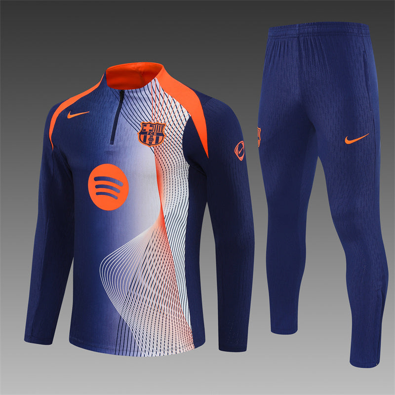 Barcelona 2025/26 Navy T90 ¼ Zip Training Set | Adult + Kids Sizes