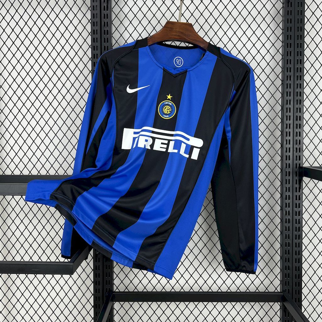 Inter Milan 2004/05 Home Long Sleeve - Retro