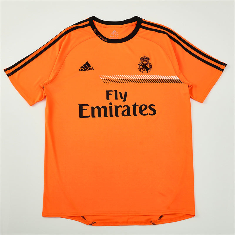 Real Madrid 2013/14 Orange Retro Training Top