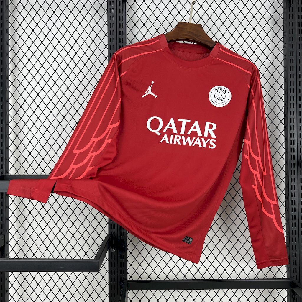 Paris Saint-Germain 2024/25 Red Goalkeeper Long Sleeve - Fan Version