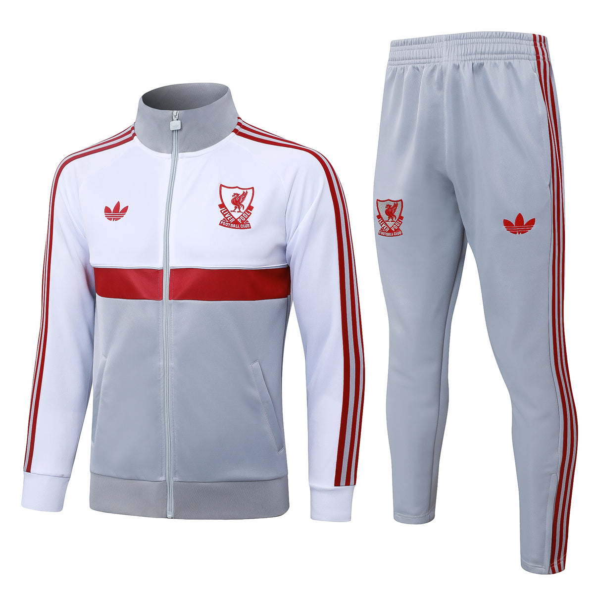 Liverpool FC 2026/27 White/GreyTracksuit | Adult and Kids Sizes