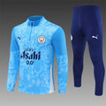 Manchester City 2025/26 Blue ¼ Zip Training Set | Adult + Kids Sizes