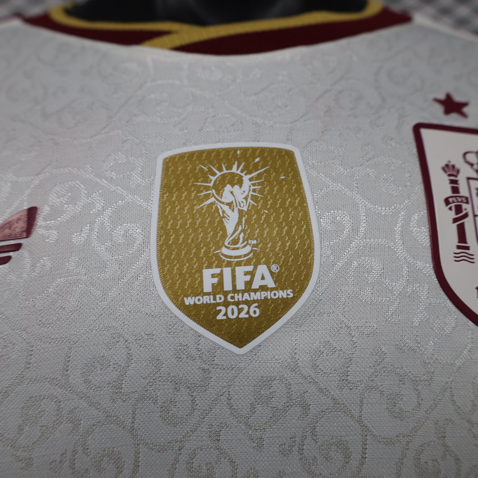 Spain 2026 Away ** 2 Stars + FIFA Champ. Badge Long Sleeve - Player Version