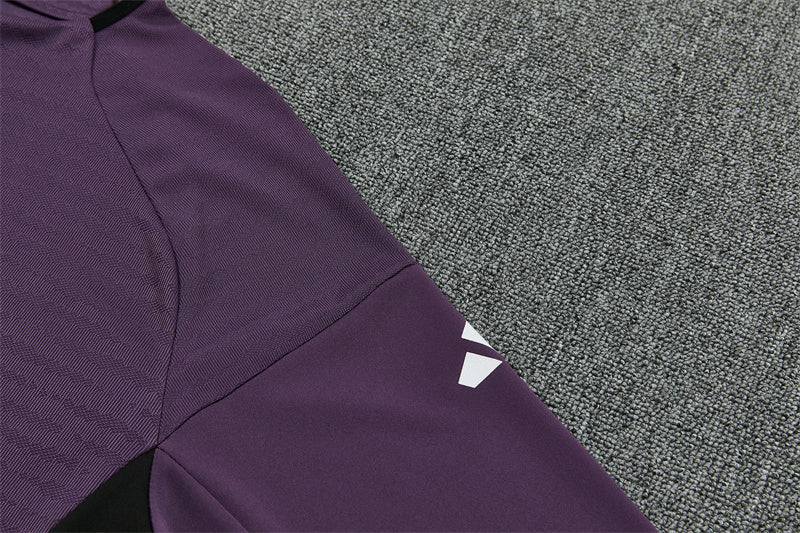 Manchester United 2025/26 Purple ¼  Zip Training Set | Adult + Kids Sizes