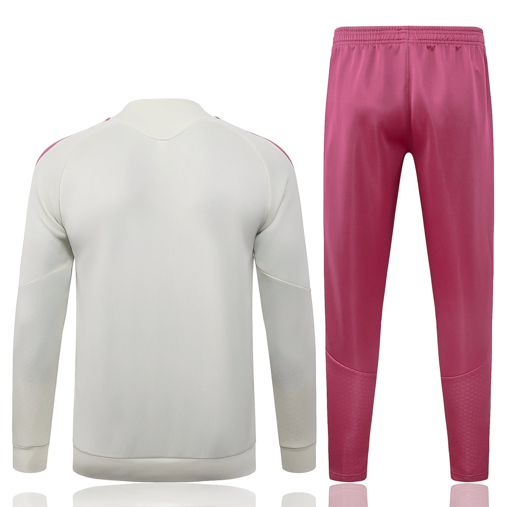 Real Madrid 2026/27 White/Pink Tracksuit  | Adult + Kids Sizes