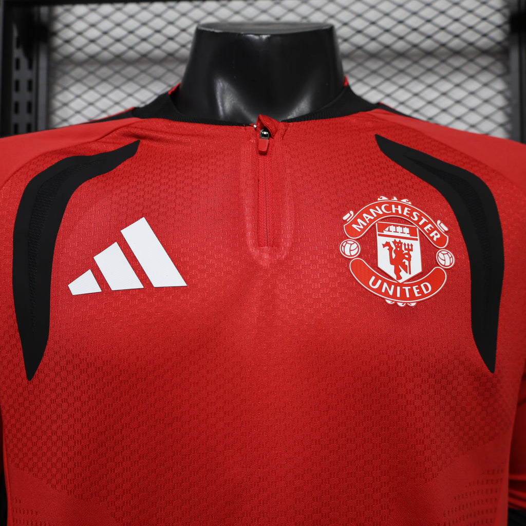 Manchester United 2026/27 Red ¼  Zip Player Version Training Top