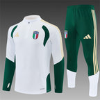Italy 2026/27 White ¼  Zip Training Set | Adult + Kids Sizes