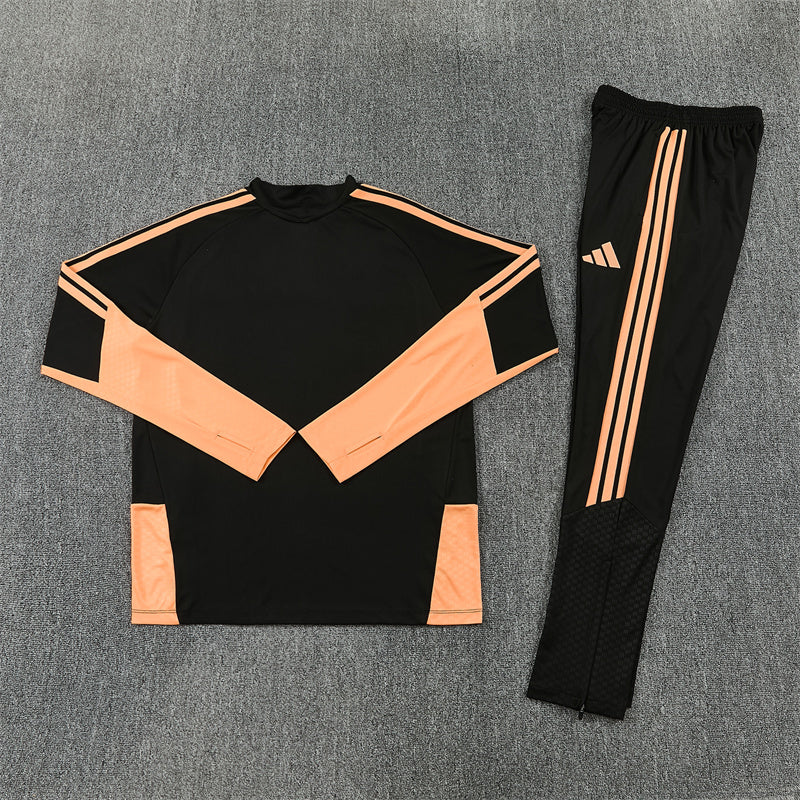 Arsenal 2026/27 Black Orange ¼  Zip Training Set | Adult + Kids Sizes