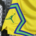 Brazil 2026 Basketball Style Casual Shorts Yellow