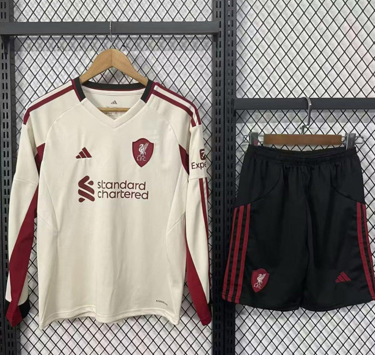 Liverpool FC 2025/26 Away Long Sleeve - Kid Kit