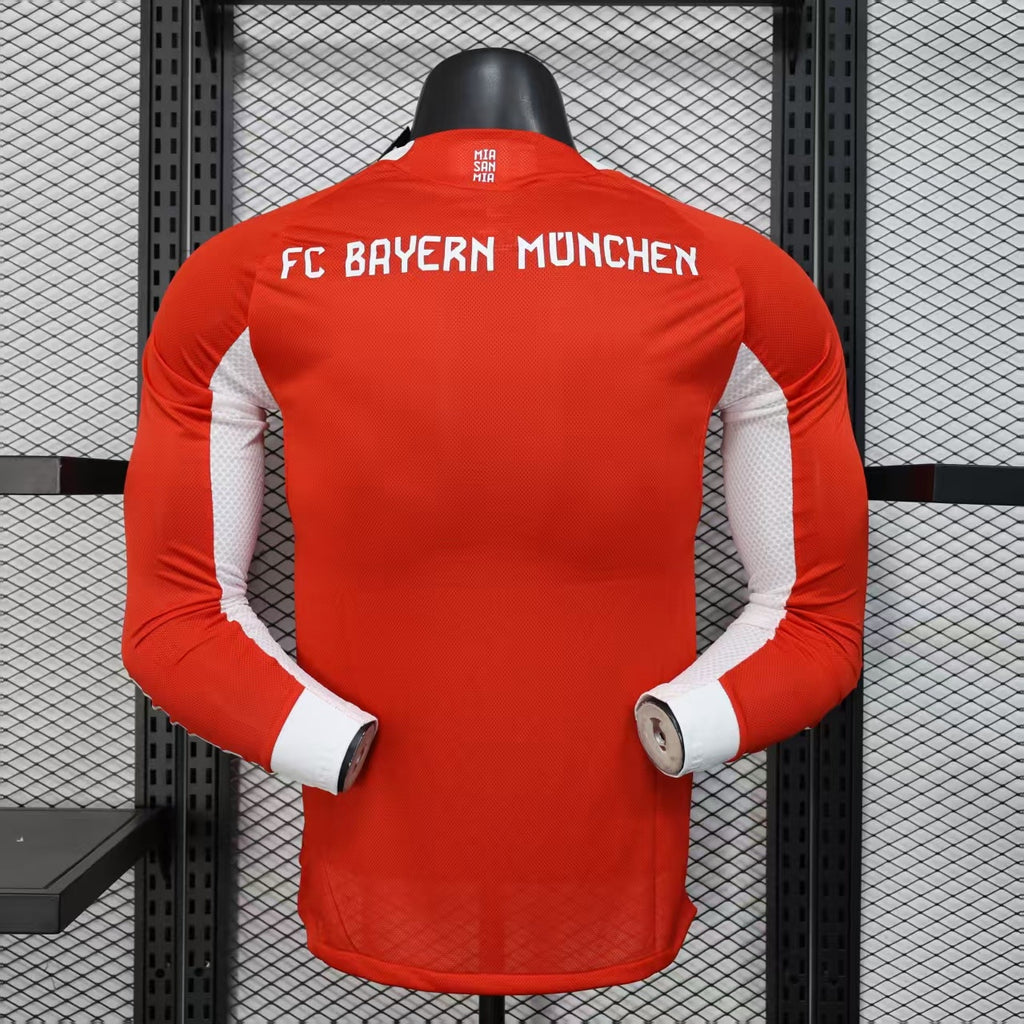 Bayern Munich 2025/26 Home Long Sleeve - Player Version