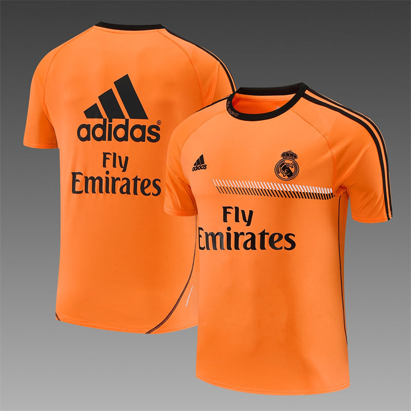 Real Madrid 2013/14 Orange Retro Training Top