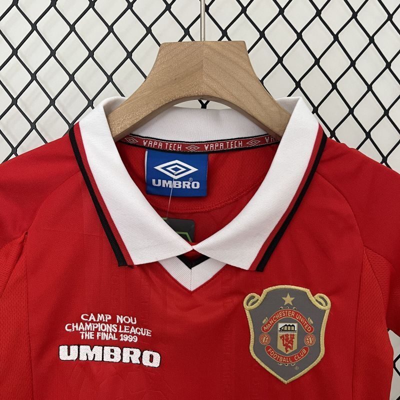 Manchester United 1999/00 Euro Home - Retro Kid Kit