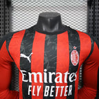 AC Milan 2025/26 Home Long Sleeve - Player Version