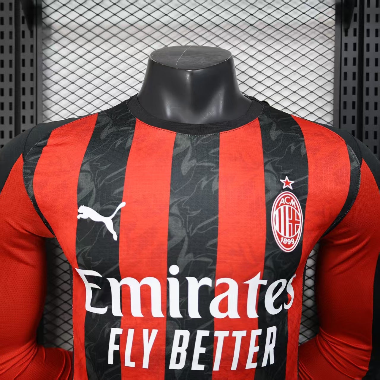 AC Milan 2025/26 Home Long Sleeve - Player Version