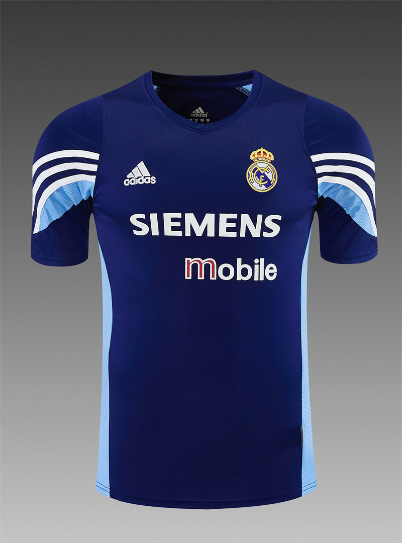 Real Madrid 2003/04 Navy Retro Training Top