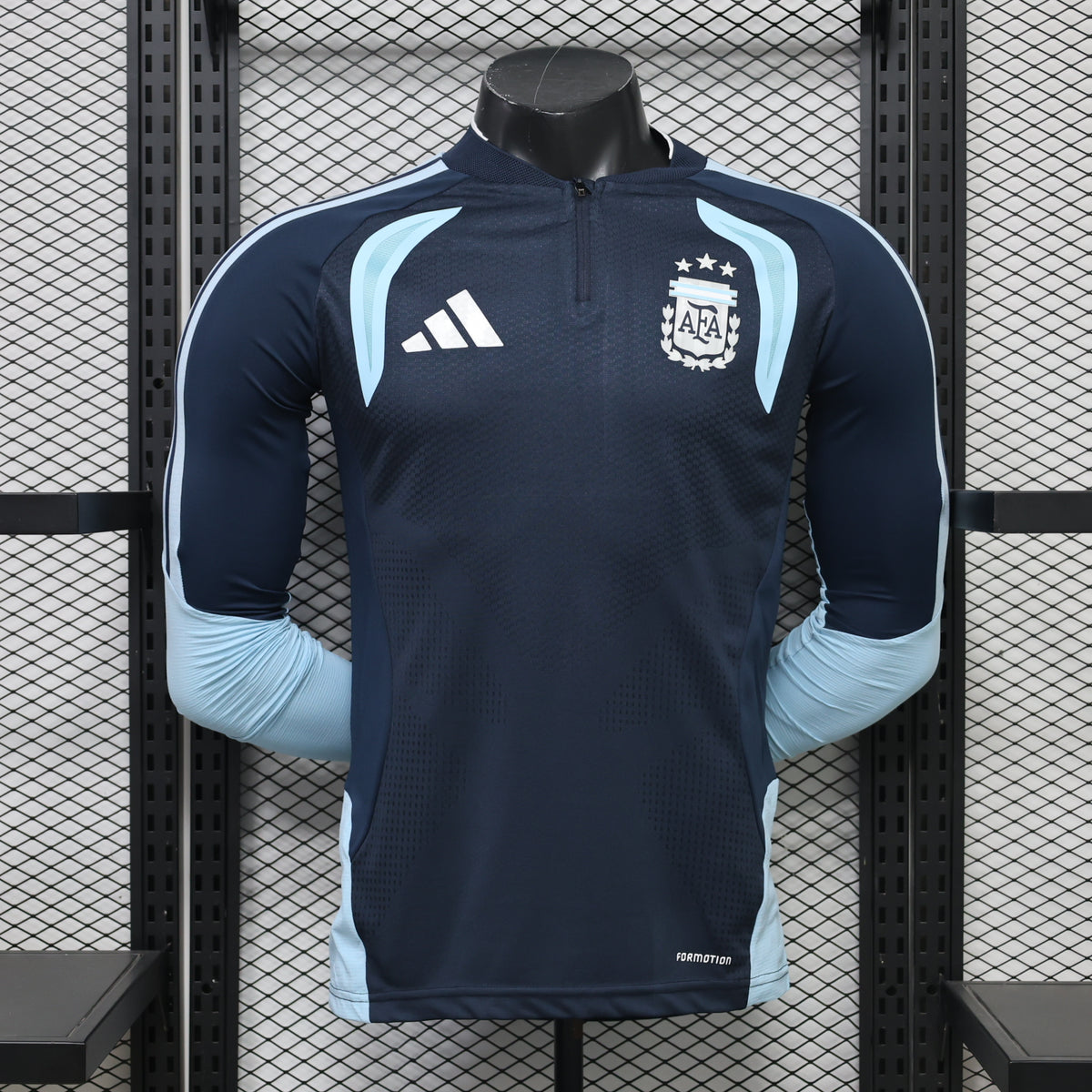Argentina 2026 Navy ¼  Zip Player Version Training Top